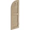 Ekena Millwork Hand Hewn 2 Equal Flat Panel w/Quarter Round Arch Top Faux Wood Shutters, 12W x 60H, 48 Low Side, PR SHUFPQ12X60HHPR - alternate 8